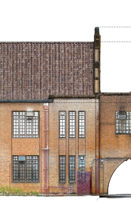 Maryknoll_Revit_-_Elevation(North_Face)_withpc2